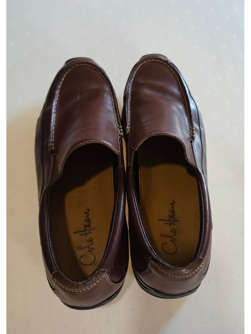 Cole Haan Men's Brown Leather Slip-On Loafers Size 11.5 M